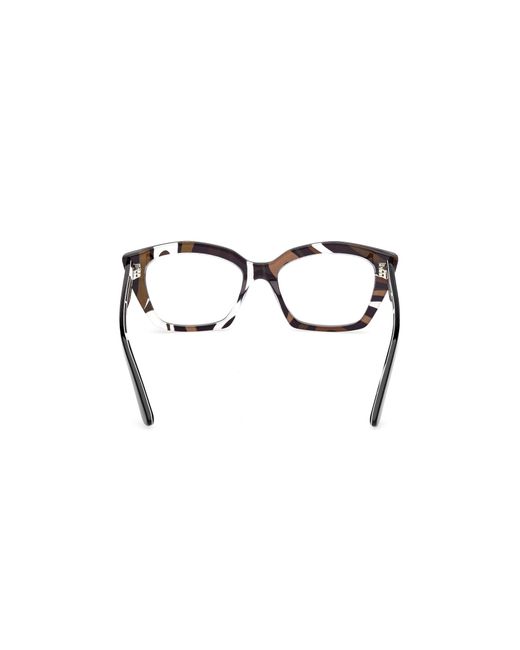 Emilio Pucci Black Ep5274 005 Optical Frames Acetate Squared Normal