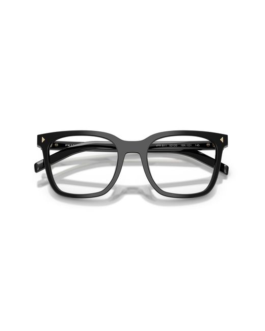 Prada Black Pr B11V 08Q1O1 Optical Frames Acetate Pillow Normal