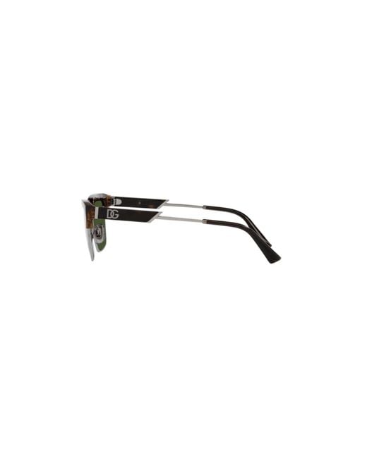 Dolce & Gabbana Green Dg6185 502/71 Sunglasses Injected Squared Normal for men