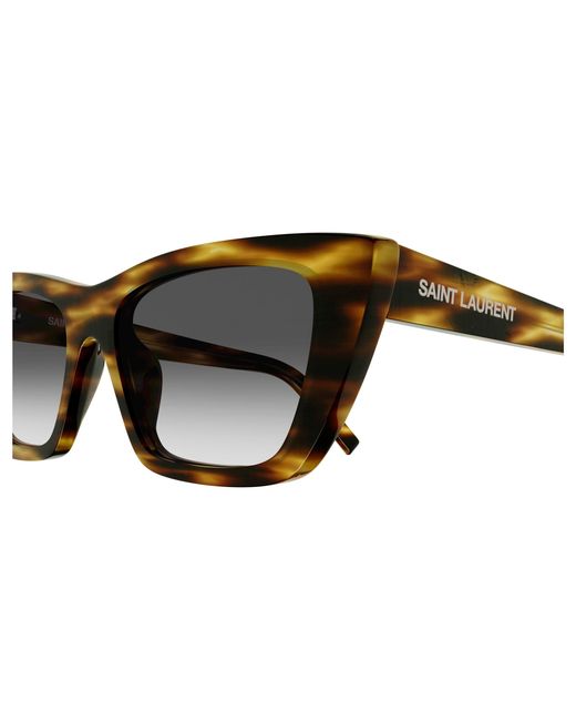 Saint Laurent Black Sl 276 Mica 042 Sunglasses Acetate Squared Normal Shaded