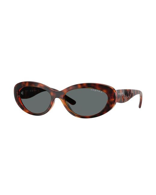 Vogue Eyewear Black Vo5630S W65681 Sunglasses Nylon Round Polarized