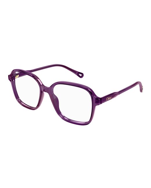 Chloé Black Ch0313O 004 Optical Frames Acetate Transparent Squared