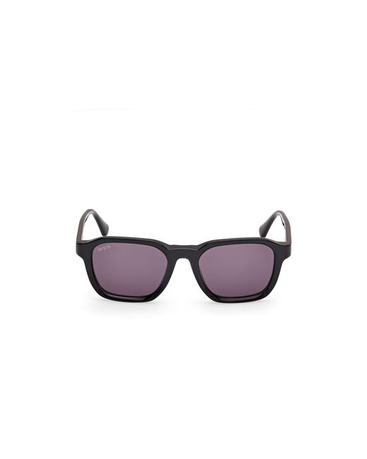 Web Black We0385 05A Sunglasses Acetate Smoke Squared Normal for men