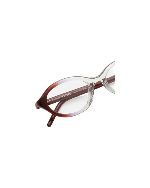 Retrosuperfuture Black Cmf Numero 145 Side Fade Optical Frames Acetate Geometric