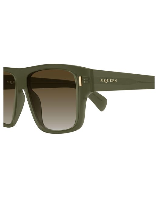 McQueen Green Am0550S 003 Sunglasses Acetate Squared for men
