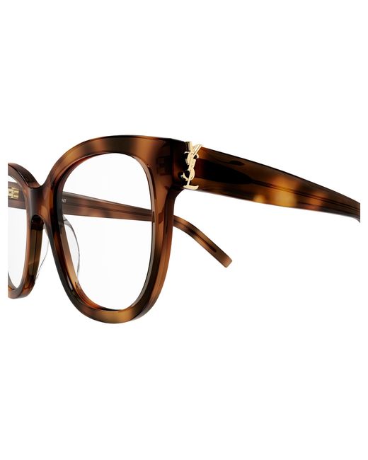 Saint Laurent Black Sl M97 003 Optical Frames Acetate Transparent Squared