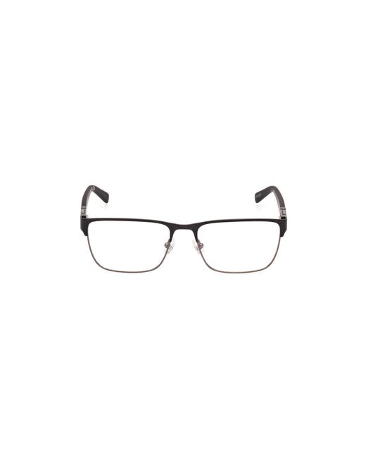 Timberland Black Tb50002 002 Optical Frames Metal Squared Normal for men