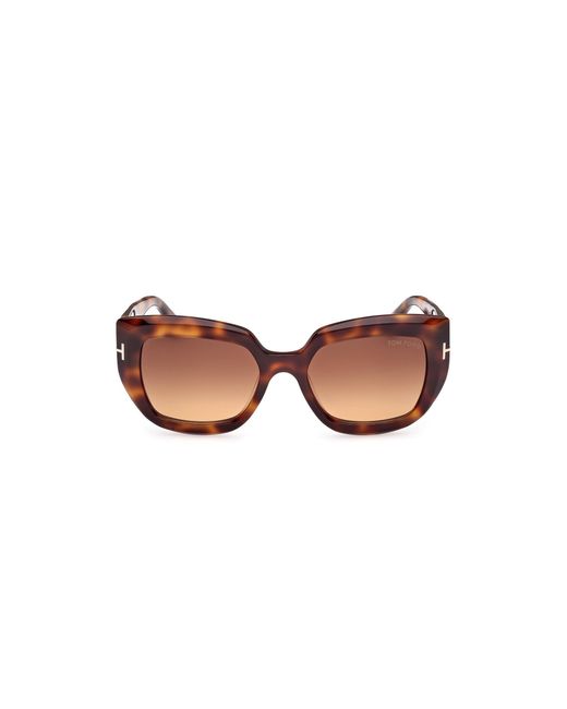 Tom Ford Black Ft1192 Saltzman 53F Sunglasses Acetate Butterfly Normal
