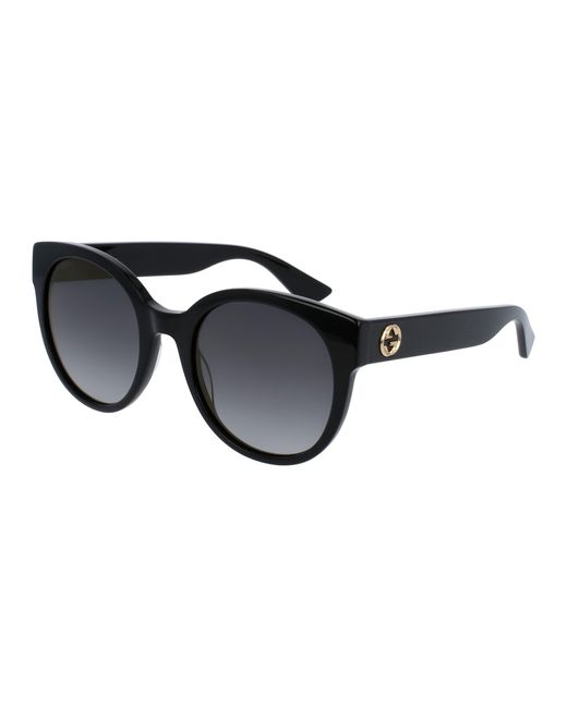 Gucci Black Gg0035Sn 001 Sunglasses Acetate Round Shaded