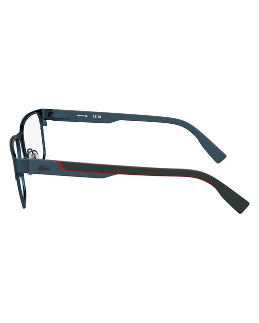 Lacoste Black L2306 424 Optical Frames Metal Squared Normal for men