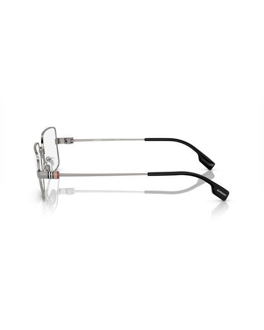 Burberry Black Be1380 1003 Optical Frames Steel Transparent Squared Normal for men
