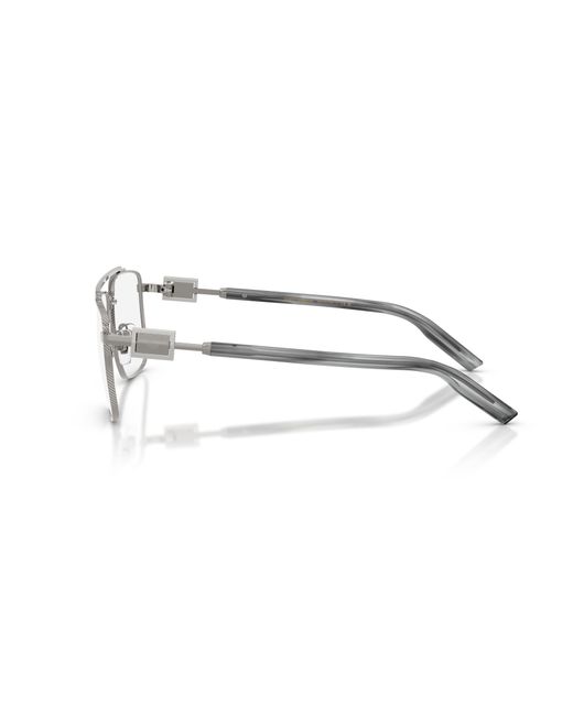 Dolce & Gabbana Black Dg1368 05 Optical Frames Metal Transparent Pilot Normal for men