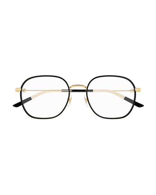 Gucci Black Gg1198Oa 003 Optical Frames Metal Squared