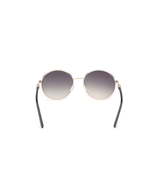 Guess Black Gu00260 96P Sunglasses Metal Round Normal
