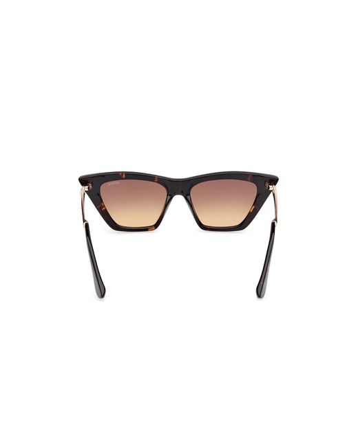 Guess Black Gu00310 52F Sunglasses Injected Cat Eye Normal