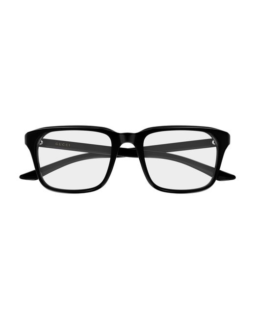 Gucci Black Gg2081O 005 Optical Frames Acetate Transparent Squared for men