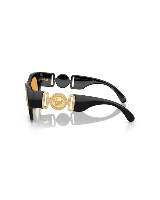 Versace Black Ve4479U Gb1/7 Sunglasses Injected Squared Normal for men