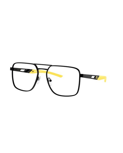 FERRARI SCUDERIA Black Fz7005 123 Optical Frames Metal Squared Normal for men