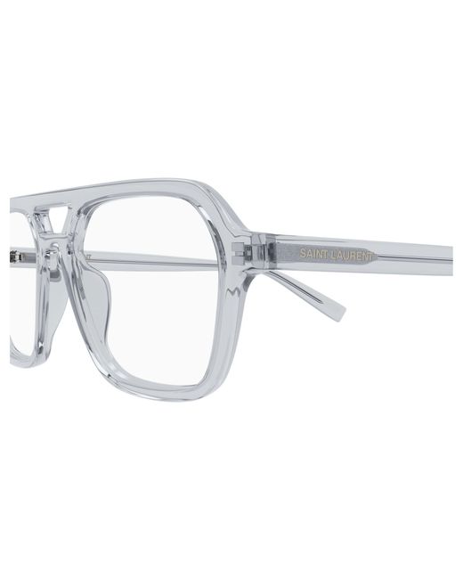 Saint Laurent Black Sl 905 Opt 003 Optical Frames Acetate Transparent Squared
