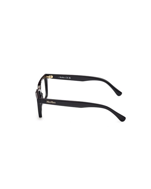 Max Mara Black Mm5180 001 Optical Frames Acetate Squared Normal