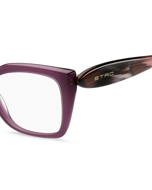 Etro Black 0087 Qho Optical Frames Acetate Squared Normal