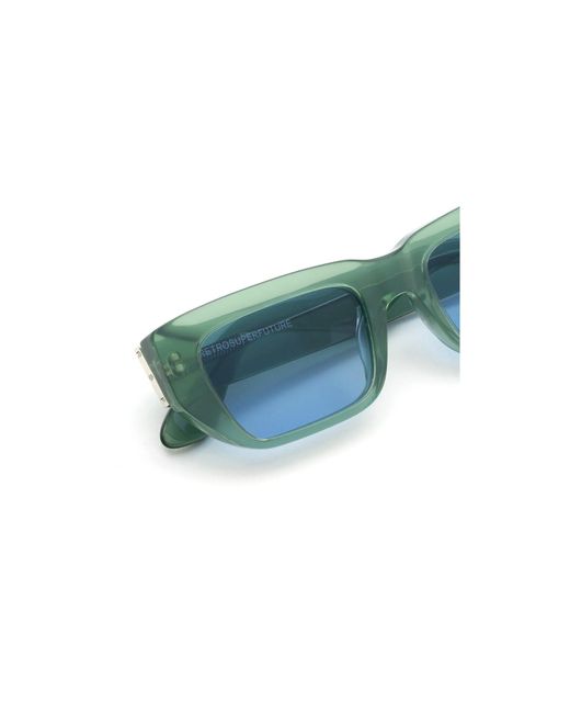 Retrosuperfuture Blue K2F Ra Sage Sunglasses Acetate Light Squared Normal