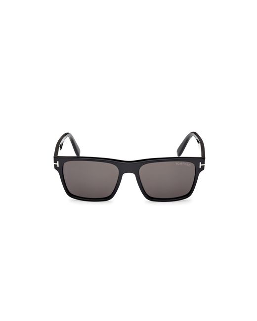 Tom Ford Black Ft1205 Calder 01A Sunglasses Acetate Smoke Squared Normal for men