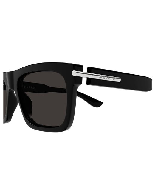 McQueen Black Am0495S 001 Sunglasses Acetate Squared for men