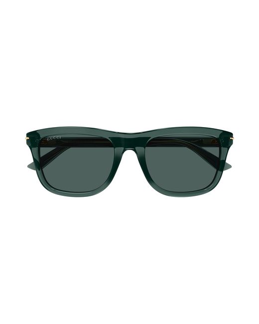 Gucci Black Gg1444S 004 Sunglasses Acetate Squared for men