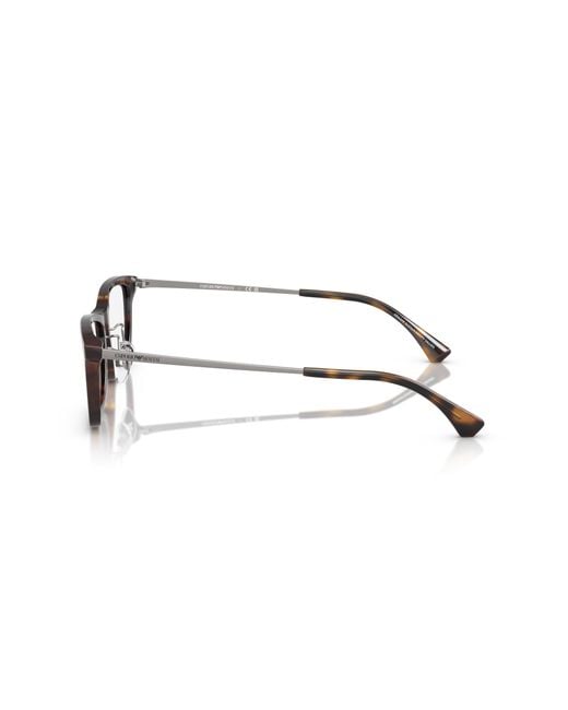 Emporio Armani Black Ea3252D 5026 Optical Frames Acetate Squared Normal for men