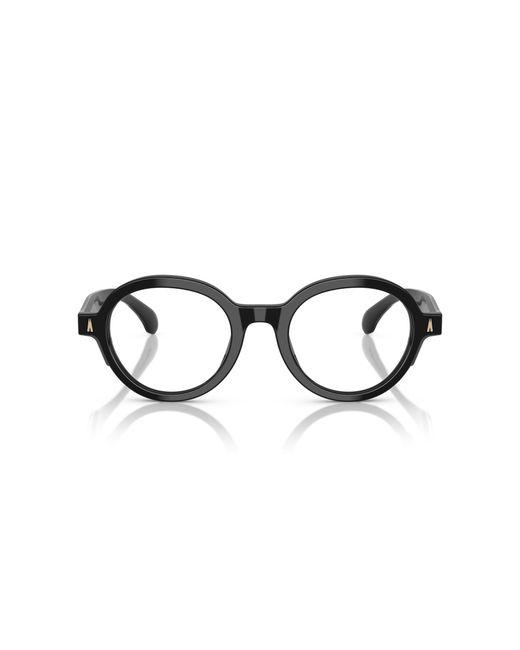 Moncler Black Me2005 3001 Optical Frames Acetate Transparent Round Normal