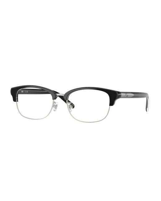 DIESEL Black Dl4021D 2003 Optical Frames Acetate Transparent Round Normal