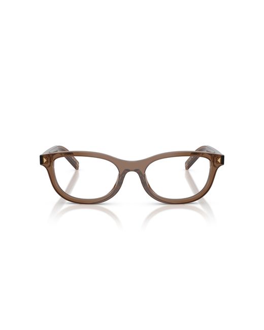 Prada Black Pr D01Vu 28I1O1 Optical Frames Acetate Round Normal