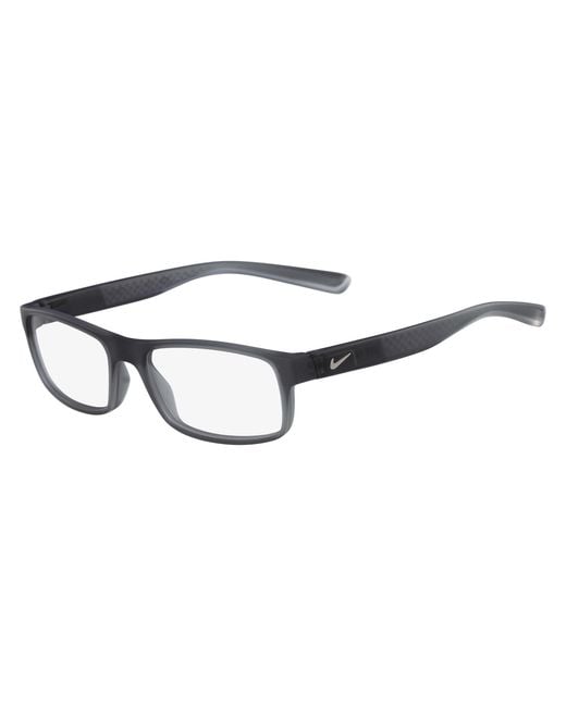 Nike Black 7090 070 Optical Frames Injected Squared Normal Photochromatic for men