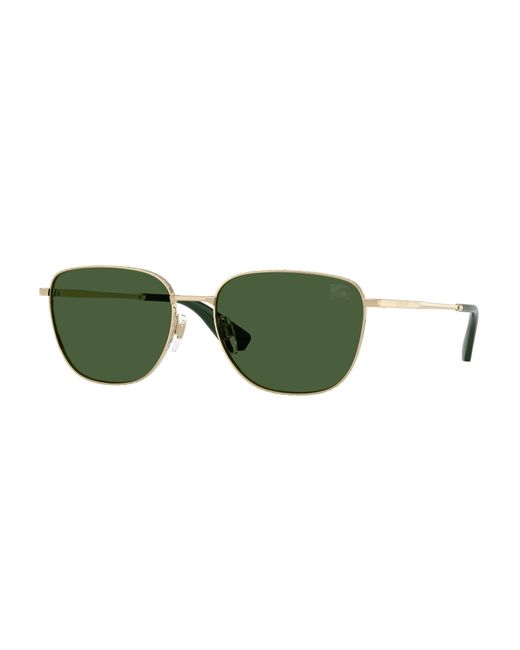Burberry Green Be3171 110971 Sunglasses Metal Squared Normal for men