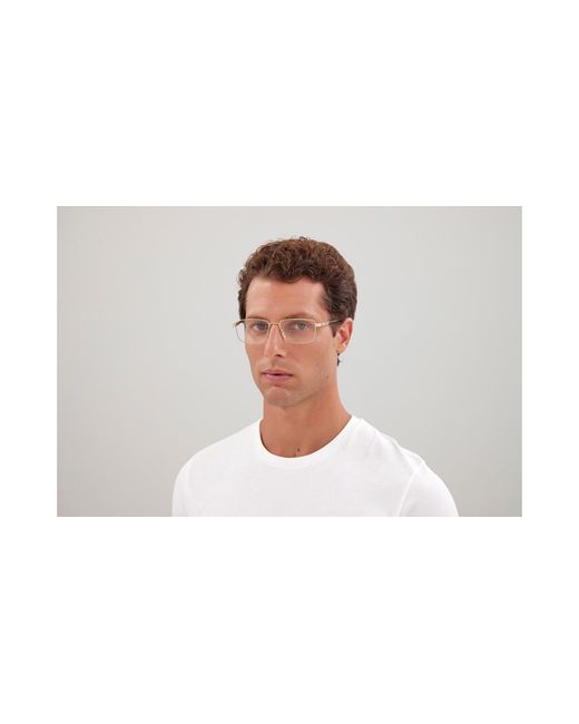 Gucci Black Gg1291O 002 Optical Frames Metal Squared for men