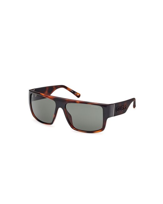 Guess Black Gu00165 52N Sunglasses Injected Squared Normal for men