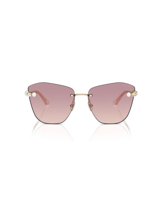 Jimmy Choo Black Jc4004Hb 300668 Sunglasses Metal Butterfly Normal Shaded