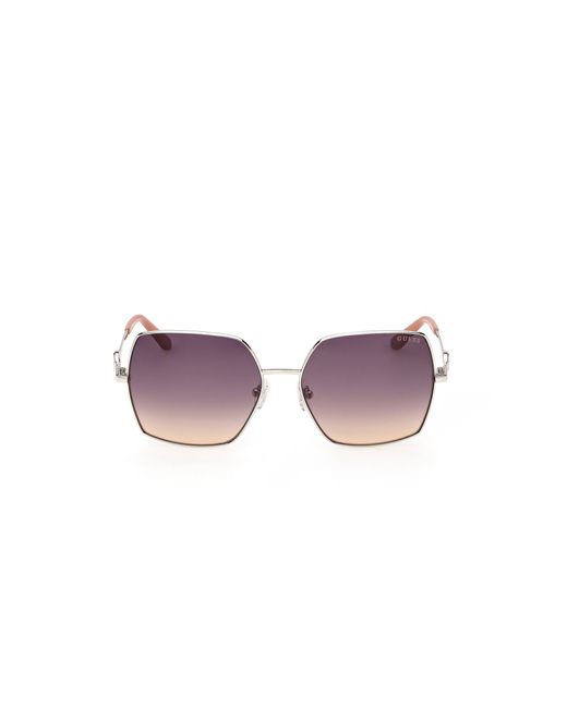 Guess Black Gu00285 10Z Sunglasses Metal Squared Normal