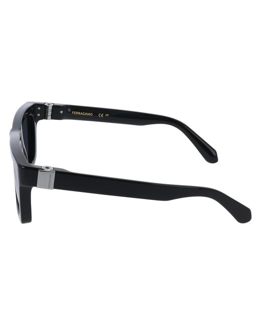 Ferragamo Black Sf2071S 001 Sunglasses Acetate Squared Normal for men