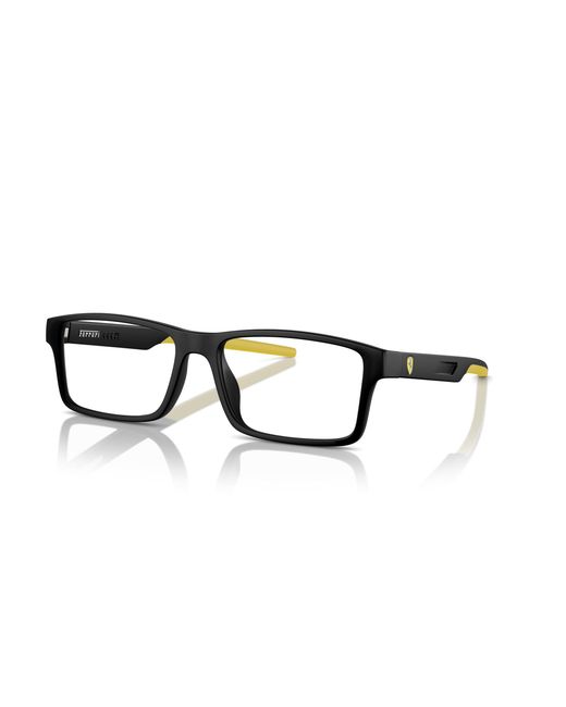 FERRARI SCUDERIA Black Fz8004U 504 Optical Frames Injected Squared Normal for men
