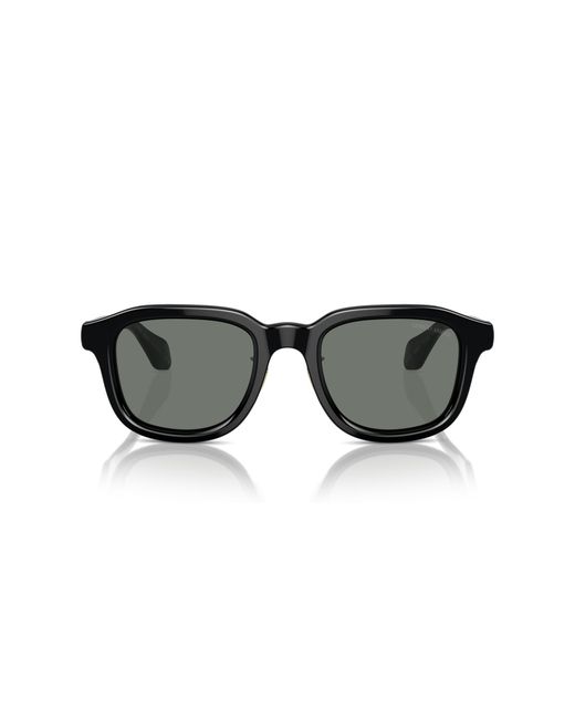 Giorgio Armani Black Ar8206 6060/1 Sunglasses Acetate Squared Normal for men