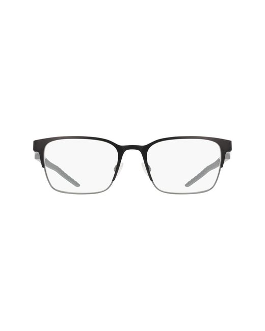 Nike Black 8185 001 Optical Frames Metal Squared Normal for men