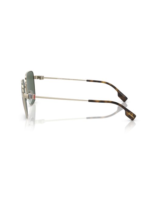 Burberry Green Be3142 Drew 110971 Sunglasses Metal Squared Normal for men
