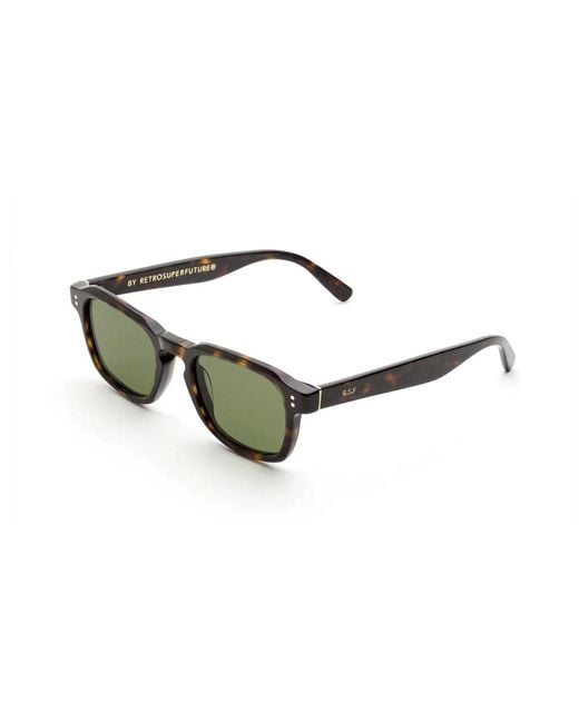 Retrosuperfuture Green Kvt Luce 3627 Sunglasses Acetate Squared Normal