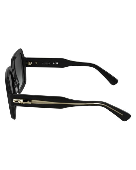 Longchamp Black Lo790S 001 Sunglasses Acetate Squared Normal
