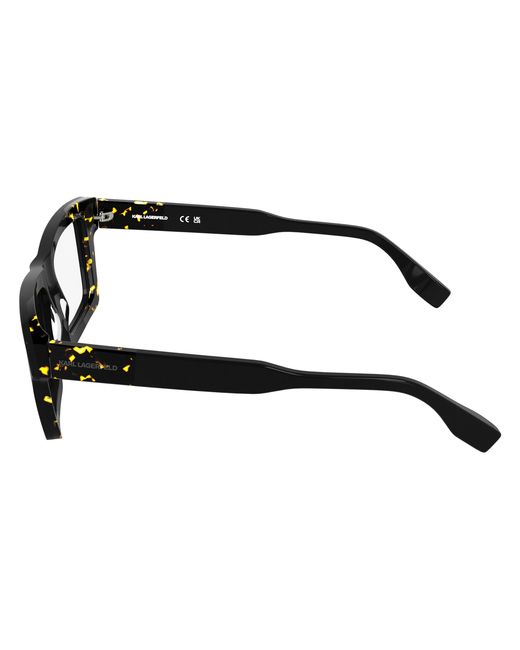 Karl Lagerfeld Black Kl6218 017 Optical Frames Acetate Squared Normal for men
