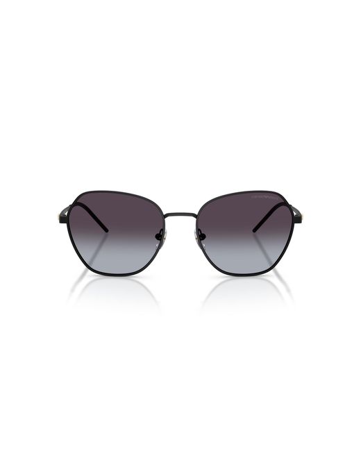 Emporio Armani Black Ea2161 30018G Sunglasses Metal Geometric Normal Shaded