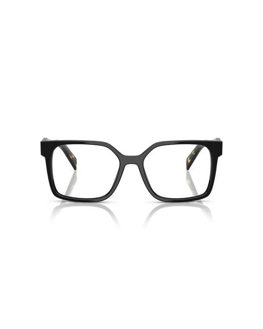 Prada Black Pr B03V 3891O1 Optical Frames Acetate Squared Normal