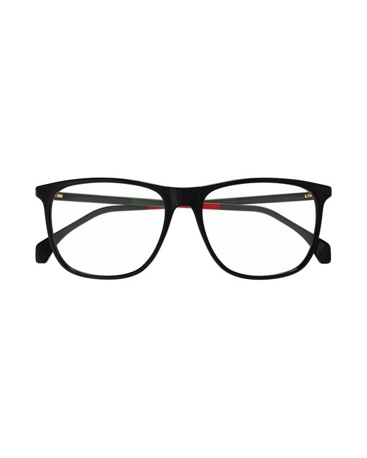 Gucci Black Gg0554O 010 Optical Frames Acetate Transparent Squared for men